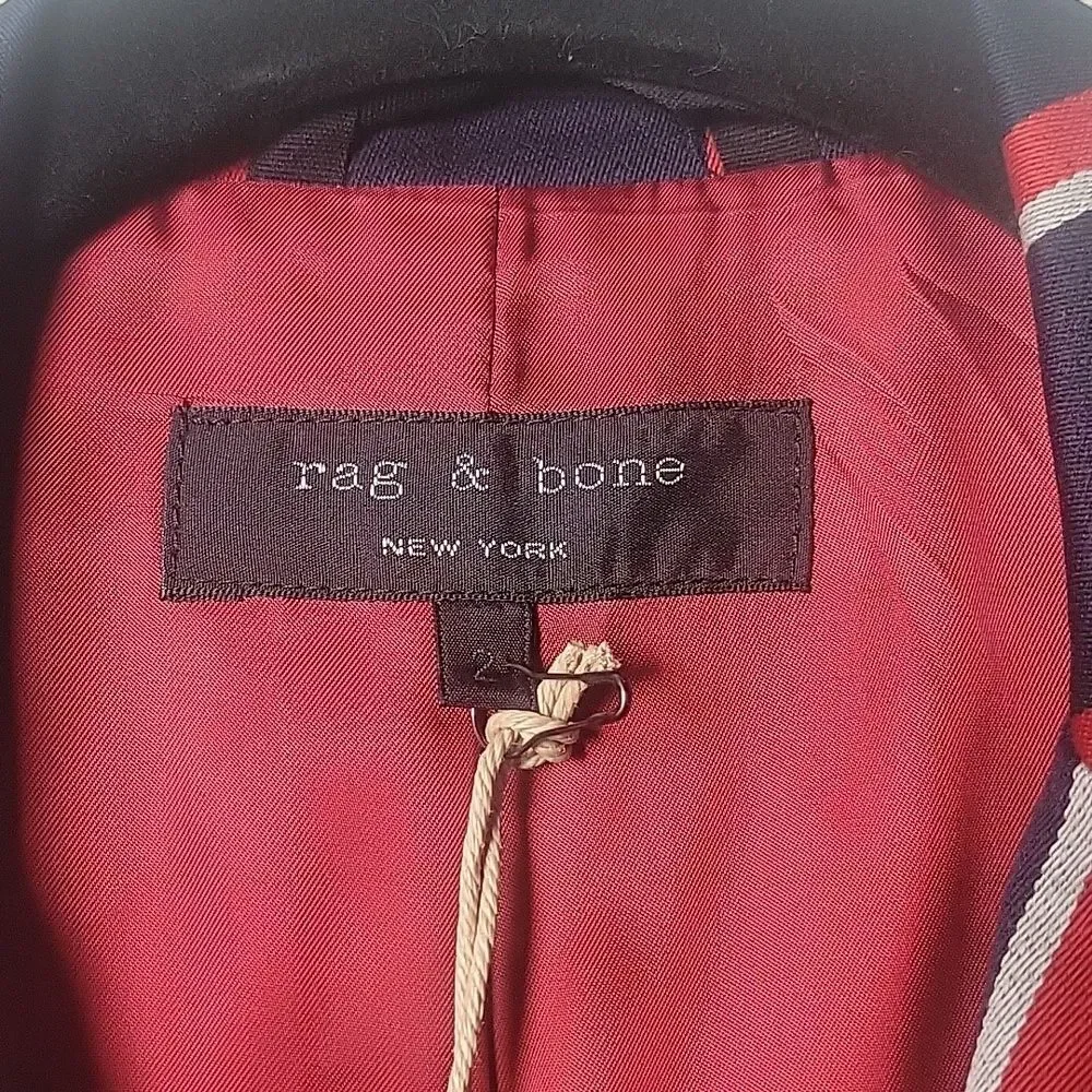 NWT Rag Bone 2 Howson Cricket Wool Blazer Jacket Equestrian Academia Riding Prep - Picture 4 of 14